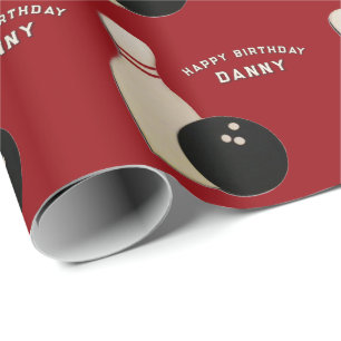 Papier d'emballage de cadeau de quilles personnali