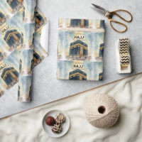 Papier d'emballage de cadeau personnalisé Hajj Mub