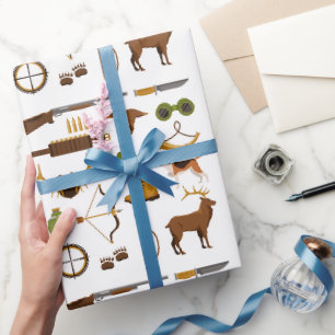 Papier d'emballage de chasseur, emballage cadeau d
