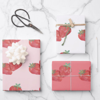 Papier d'emballage de fraises