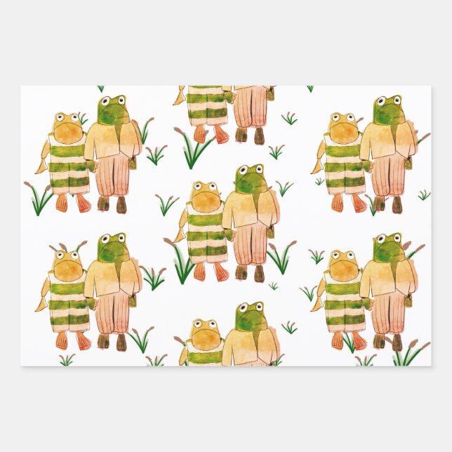 Papier d'emballage de grenouille et de crapaud  (Devant 2)
