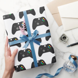 Papier d'emballage de jeu, emballage cadeau de jeu