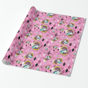 Papier d'emballage de lapin de cadeau du pays des