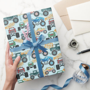 Papier d'emballage de Monster Truck, Cadeau de cam