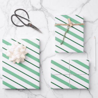 Papier d'emballage de Noël rayures de sucre de can