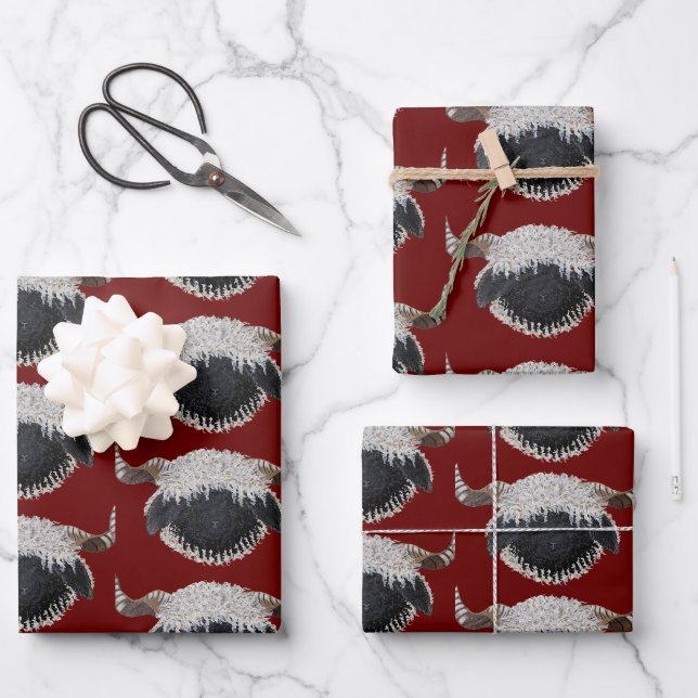 Papier d'emballage de Noël Valais Blreconnaît (Recto)