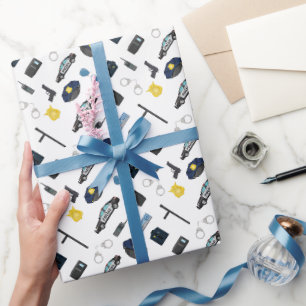 Papier d'emballage de police, Papier cadeau pour l