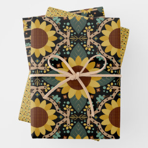 Papier d'emballage de tournesol