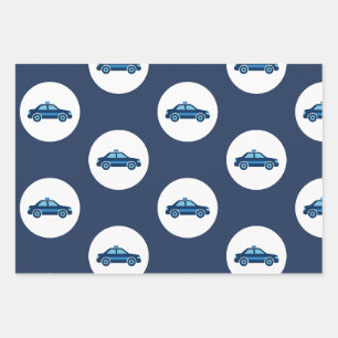 Papier d'emballage de voiture de patrouille de pol