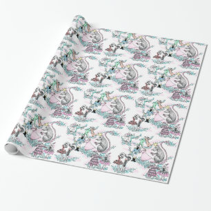 Papier d'emballage d'enveloppe de cadeau de ballet