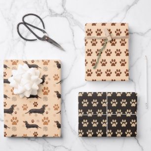 Papier d'emballage ensemble de 3 pour pattes de ch