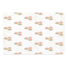 Papier d'emballage feuille plate | Thème Lotus et