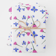 Papier d'emballage Fleurs Fraîches