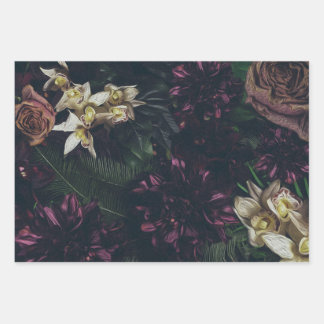 Papier d'emballage floral exotique