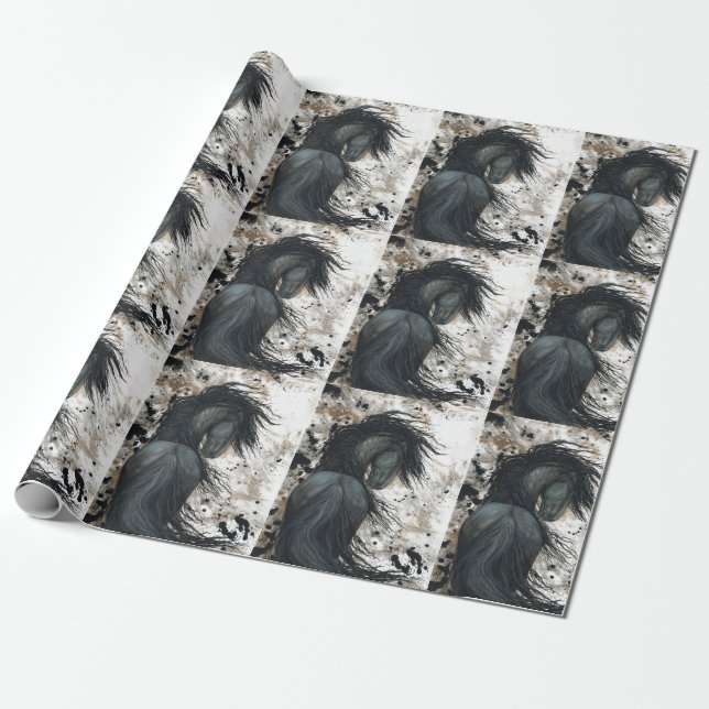 Papier d'emballage frison d'enveloppe de cadeau de (Déroulé)
