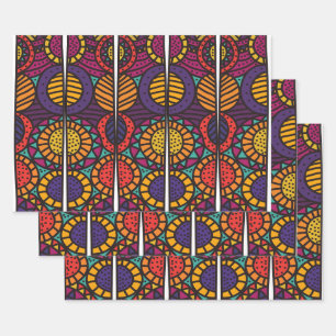 Papier d'emballage imprimé africain