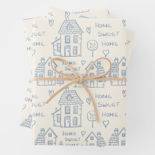 Papier d'emballage maison doux