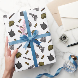 Papier d'emballage militaire, emballage cadeau pou