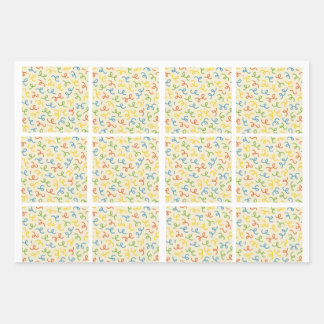Papier d'emballage motif gribouillis Chef Nouille