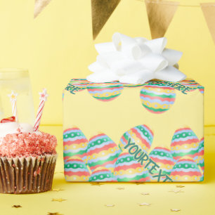 Papier d'emballage Œuf de Pâques Papier cadeau de 