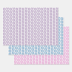 Papier d'emballage paires de guépards