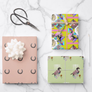 papier d'emballage pour chevaux comiques