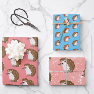 Papier d'emballage pour hérisson funky