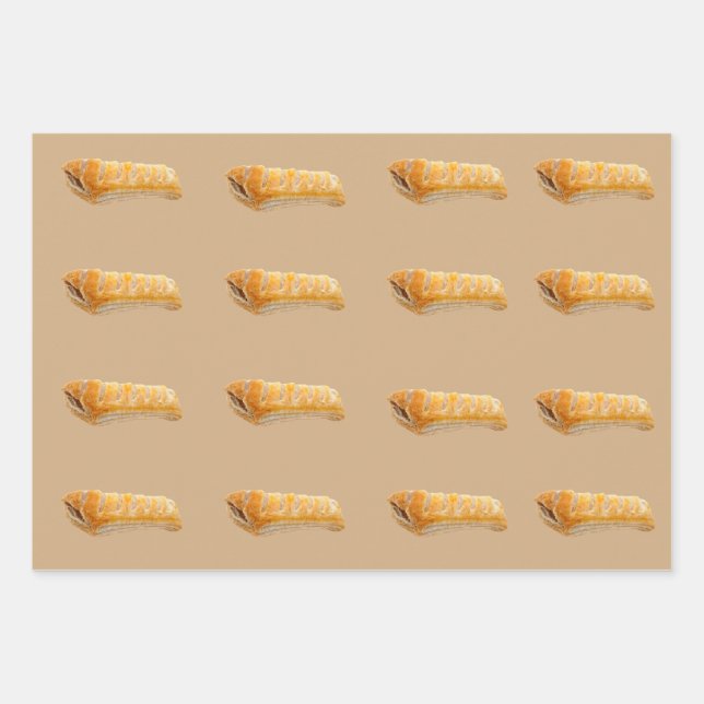 Papier d'emballage pour rouleau de saucisse (Devant)