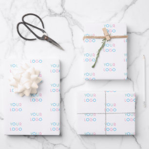 Papier d'emballage simple avec votre logo