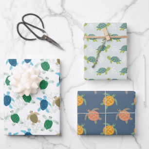 Papier d'emballage Tortue, Emballage Cadeau Animal
