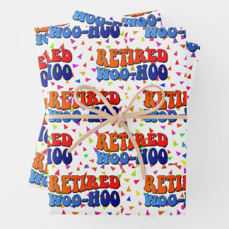Papier d'emballage vintage funky Woo Hoo pour retr