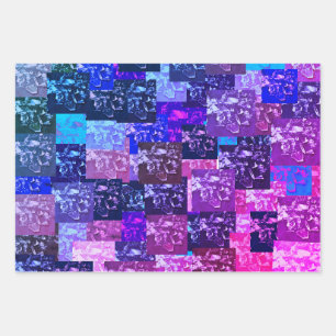 Papier d'emballage violet cassé