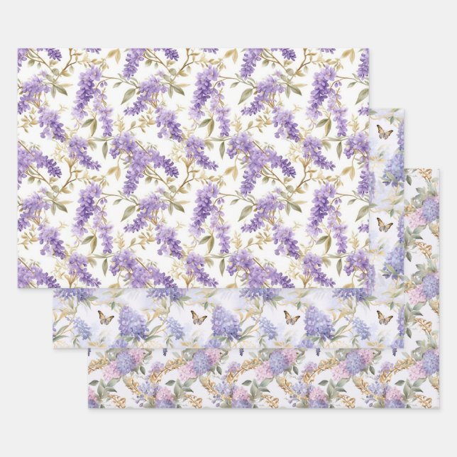 Papier d'emballage Wistaria (Lot)