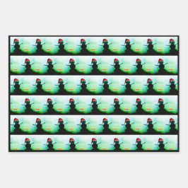 Papier d'enneigement 3pc Snowman