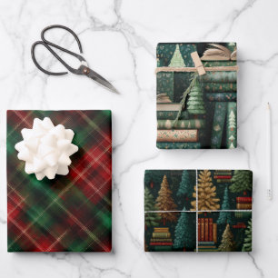 Papier d'enrobage de mélange de Noël