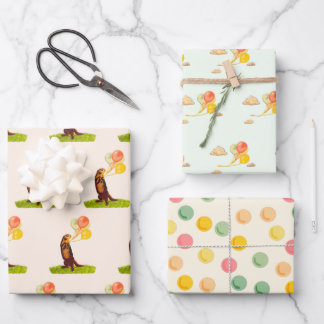 Papier d'enrobage de Otter Feuille plate Ensemble 