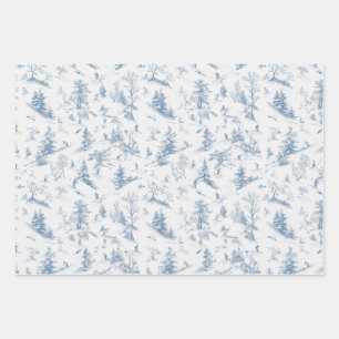 Papier d'enrobage de toile Moderne Classique Ski V