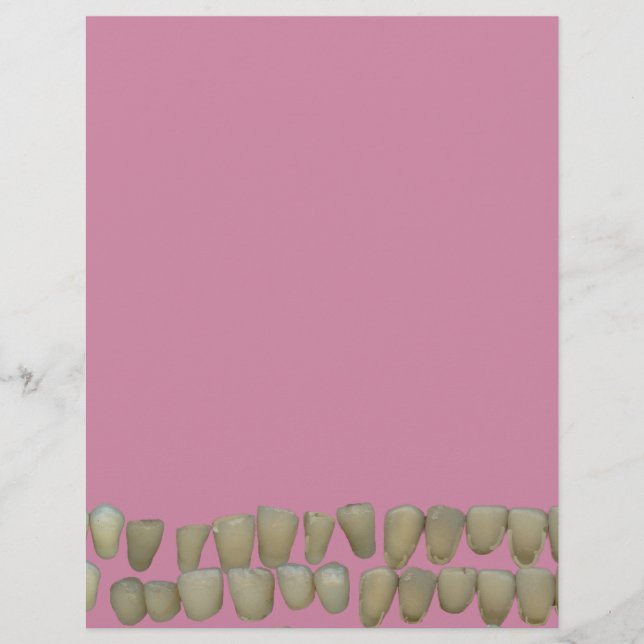 PAPIER DENTISTE DENTISTES ORTHODONTIQUES BOUCHE DE DENTS  (Devant)