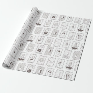 Papier d'enveloppement cadeau de la carte Tarot