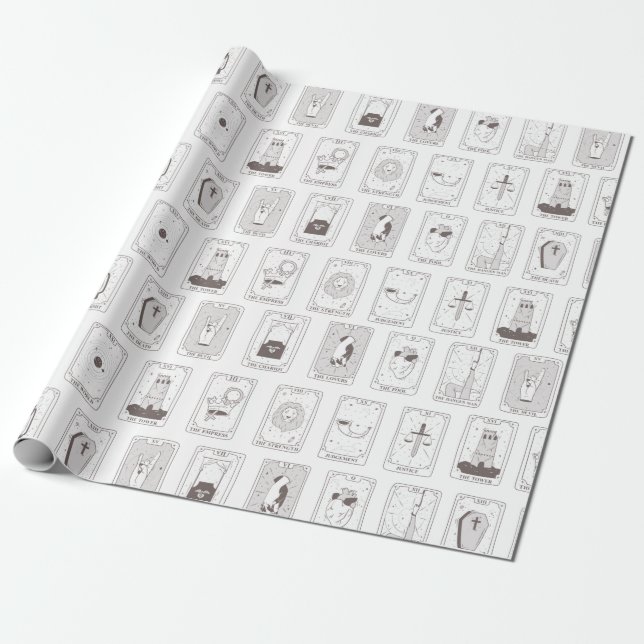 Papier d'enveloppement cadeau de la carte Tarot (Déroulé)