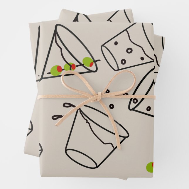 Papier d'enveloppement de boissons (En situation)