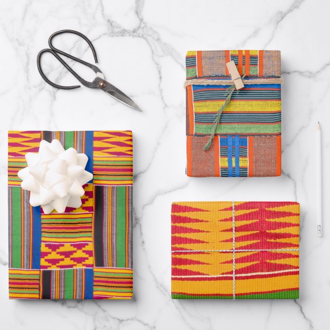 Papier d'enveloppement de cadeaux d'Afrique (Recto)