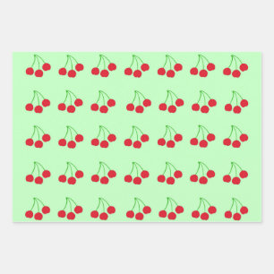 Papier d'enveloppement de cerises gaies