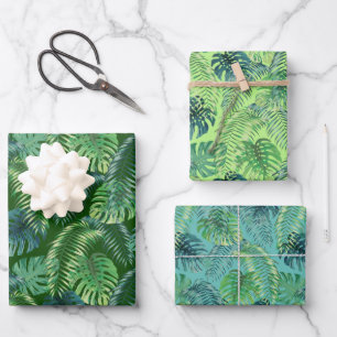 Papier d'enveloppement de conception Palms and Fer