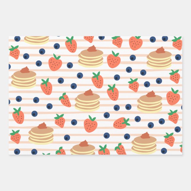 Papier d'enveloppement de crêpes et de baies migno (Devant)