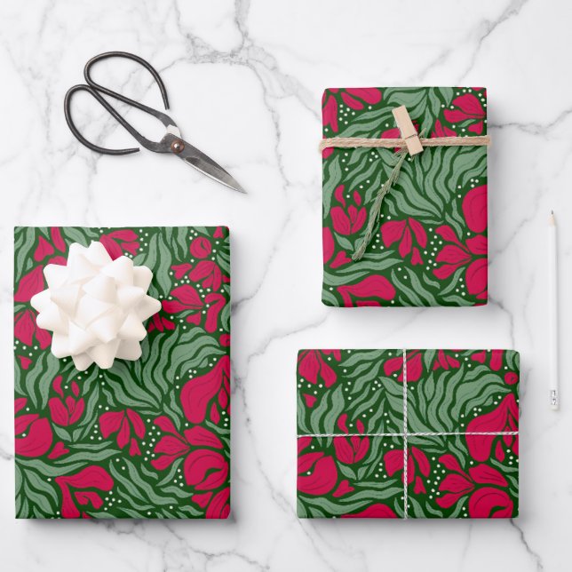 Papier d'enveloppement de fleurs sauvages de vacan (Recto)