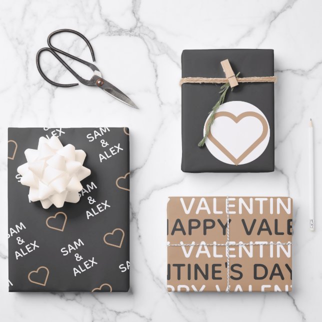 Papier d'enveloppement de la Saint-Valentin (Recto)