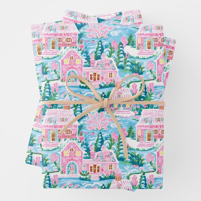 Papier d'enveloppement de Noël (En situation)