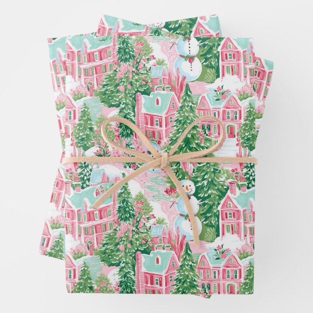 Papier d'enveloppement de Noël (En situation)