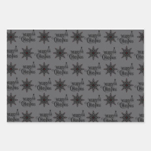 Papier d'enveloppement de Noël crâne